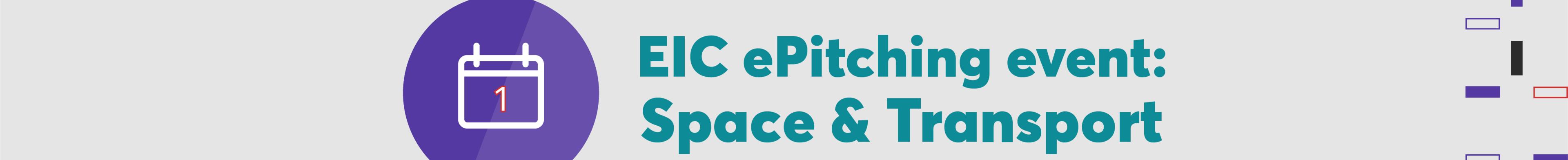 EIC ePitching on Space and Transport