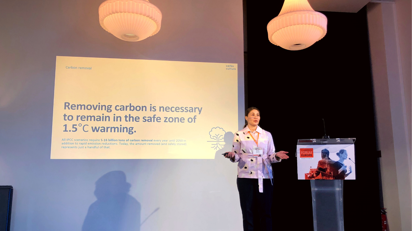  EIC Pitching: Carbo Culture pitching on stage. Please login to the EIC Community to view the images.