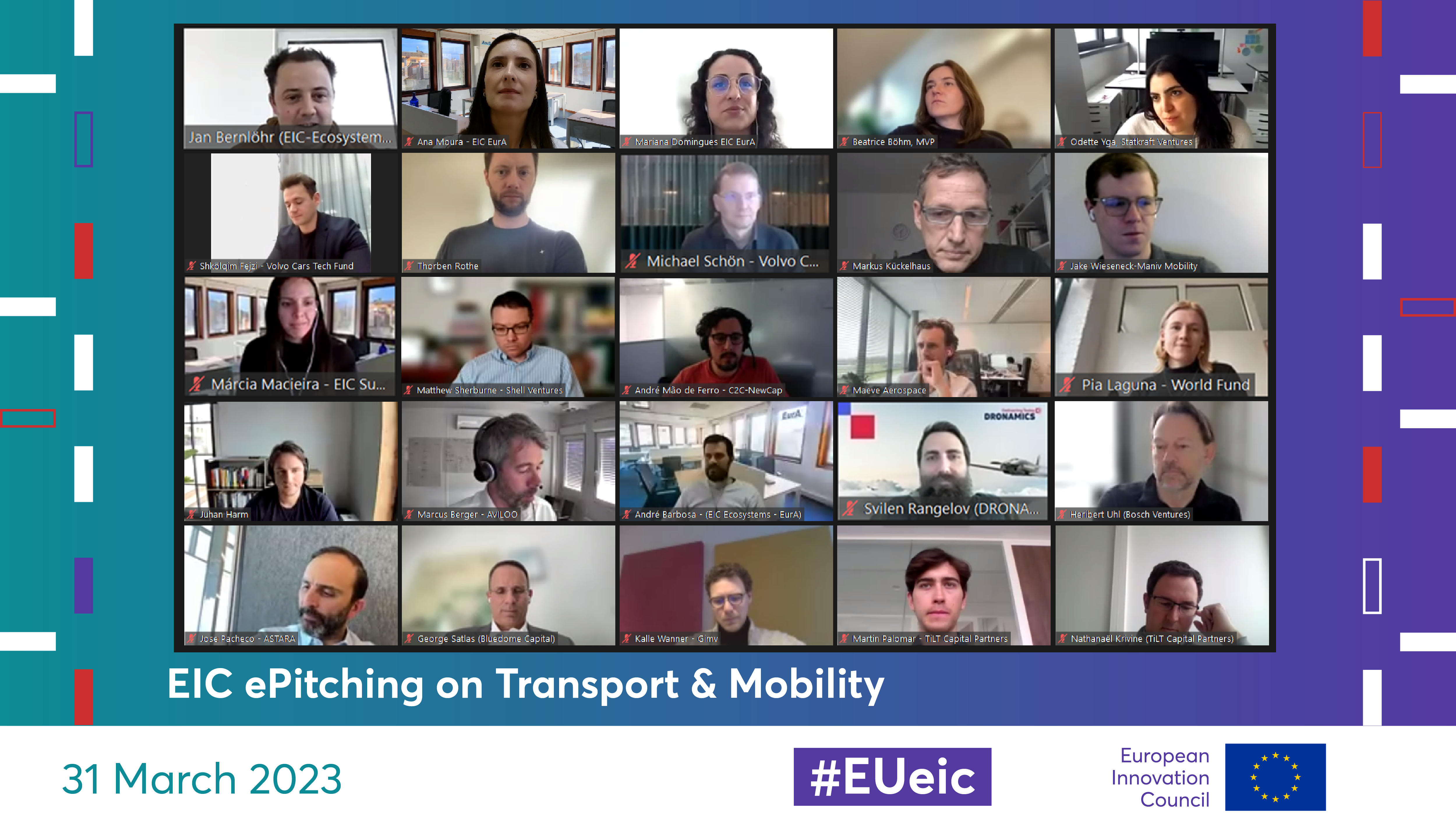 Ecosystems ePitching in Transport and Mobility Participants