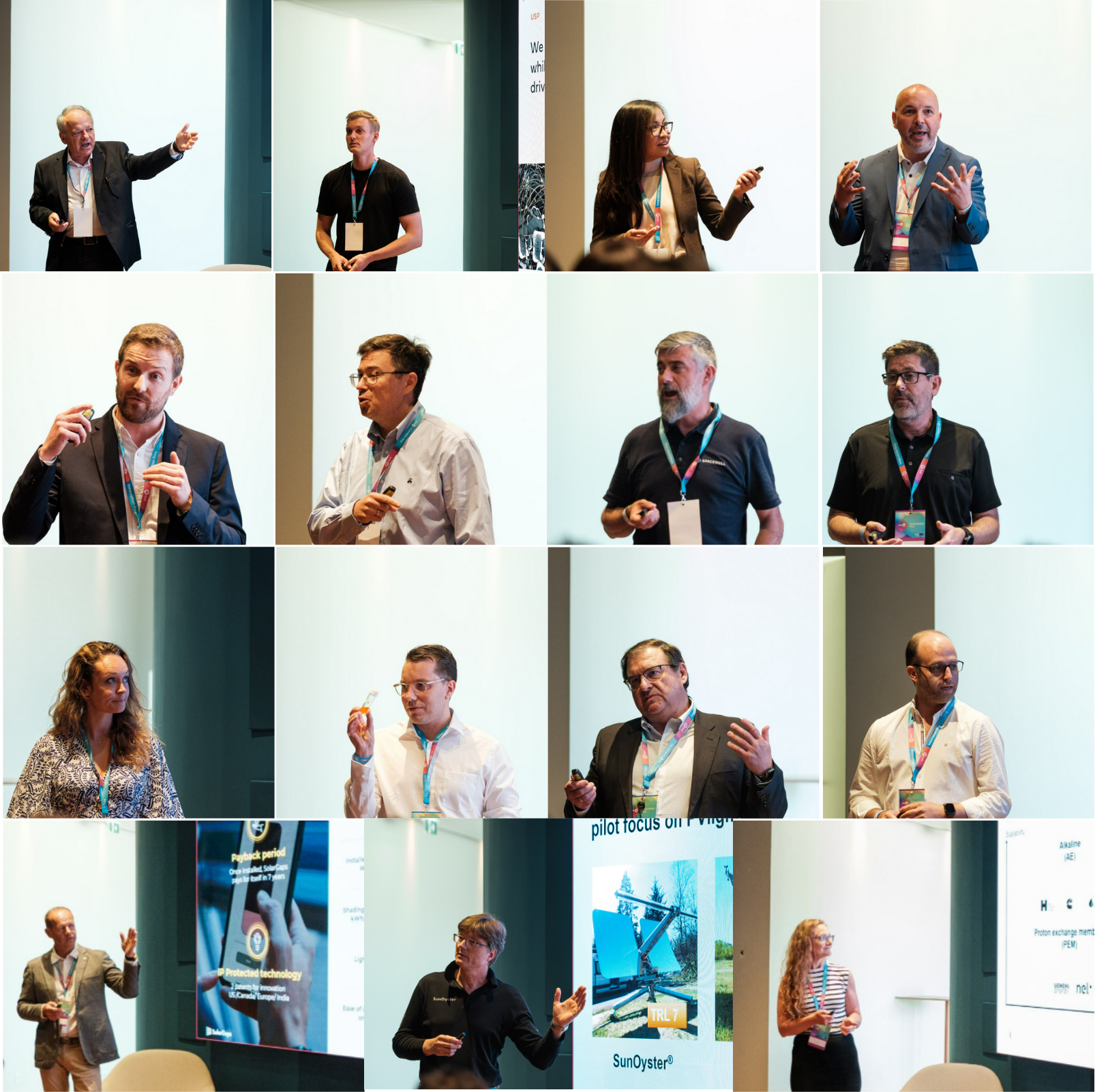 Collage of presentations