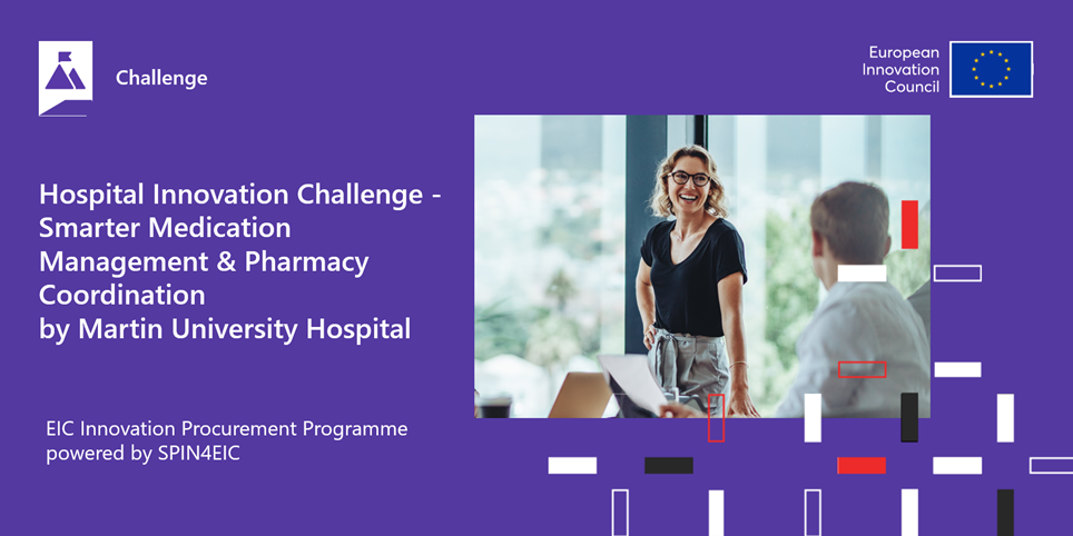 Hospital Innovation Challenge -  Smarter Medication Management & Pharmacy Coordination Martin University Hospital About  The Hospital Innovation Challenge (HIC) is a European initiative launched by Health Cluster Portugal (HCP), Instituto Pedro Nunes (IPN), and EIT Health InnoStars, within the scope of the TEF-Health and DigiHealthPT projects. The challenge connects startups and SMEs with real-world clinical and administrative needs identified by leading European hospitals. In its first phase, hospital part