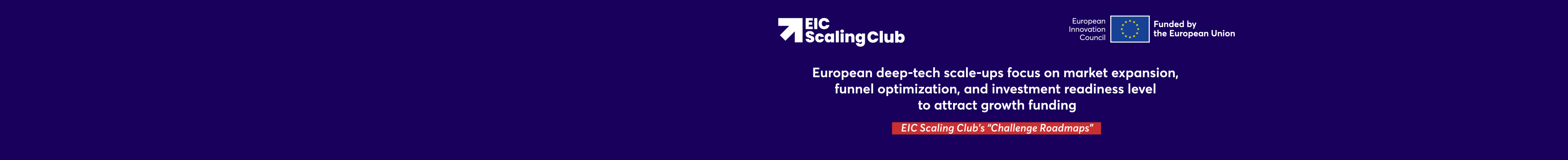 EIC SC_European deep-tech scale-ups focus_Community_Banner