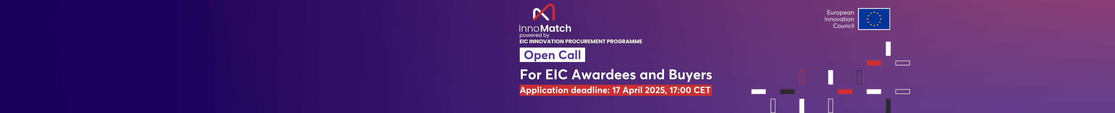 InnoMatch, powered by EIC Innovation Procurement Programme, launches Open Call for EIC Awardees