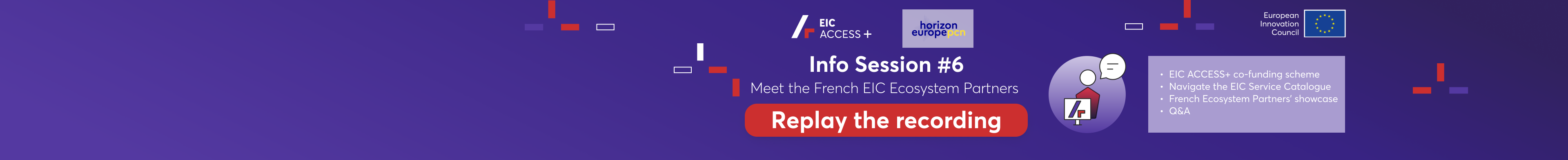 EIC ACCESS+ INFO SESSION 6 - Recording