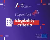 EIC ACCESS+ Open call eligibility criteria