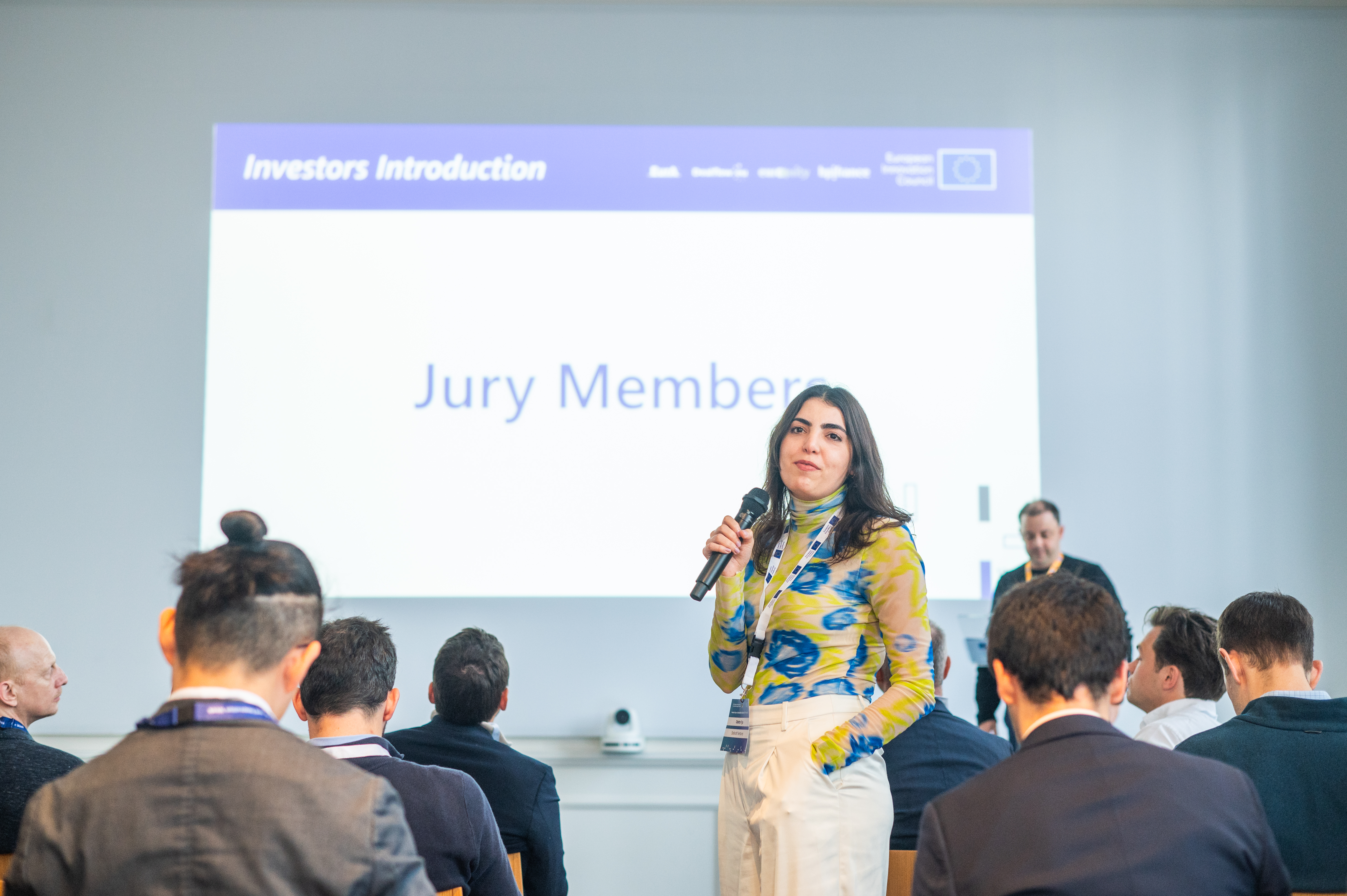 Odette Yga, jury investor at the event, during the jury presentation.